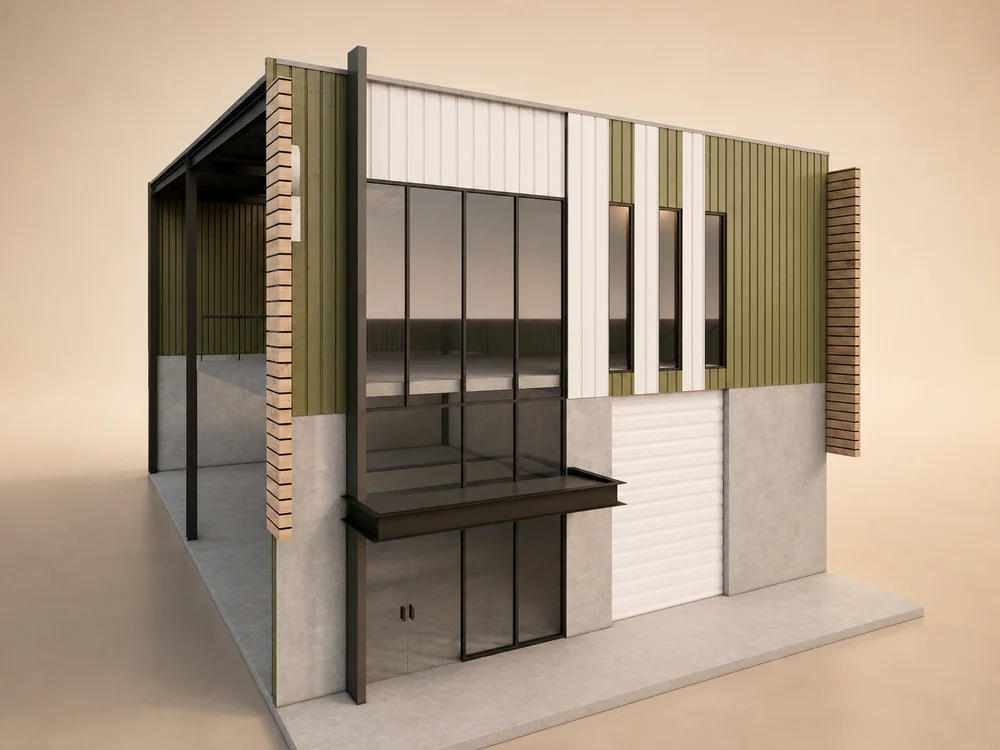Flex Studio Large — render exterior